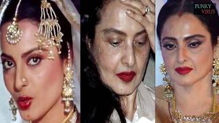 Watch REKHA Then & Now -  With and Without Makeup