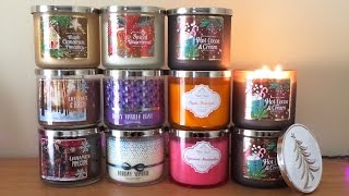 Bath & Body Works Winter Holiday 2016 TEST Candle Haul