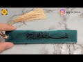 how to make epoxy resin bismillah bookmark with full tutorial ✨️