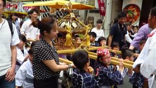 湯島天神例大祭 2016 【宮元町会 子供神輿 町内巡行】 Yushimatenjin example festival