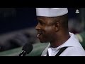 WSH@PHI: Naval Officer performs God Bless America