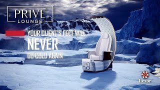 PRIVÉ Lounge Pedicure Chair - THERMA-JET™. STEAM HEAT THERAPY. NEW FEATURE 2023. | 𝗟𝗘𝗫𝗢𝗥 𝗜𝗡𝗖