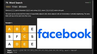 Word Search in JavaScript | Backtracking | Leetcode 79| Faangtastic Solutions | FAANG tastic