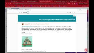 Geometry 8.4 Similar Triangles: SSS and SAS Similarity