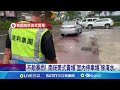 不敵暴雨 南崁美式賣場