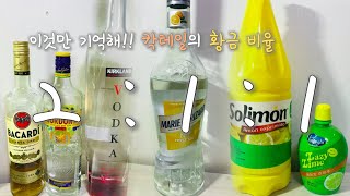 이것만 기억해!! 칵테일의 황금 비율 2 : 1 : 1 🍸