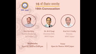 16th Convocation, MNIT Jaipur