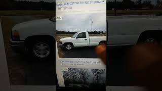 2005 gmc Sierra reg cab 4,500 good work truck 🚚