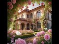 beautiful dreamylife house around the roses garden #dreamylife7044 #flowers #rose