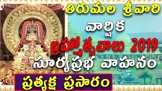 Surya Prabha Vahanam | Srivari Varundanthara Brahmotsavam ||| VEGA  Devotional Live