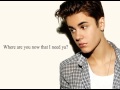 Justin Bieber - Where Are You Now ( lyrics)