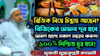 রিজিকের অভাব দূর হবে! আমল গুলো করুন!? ১০০% নিশ্চিত। মুস্তাকুন্নবী কাসেমী ওয়াজ Mustakunnabe waz 2024