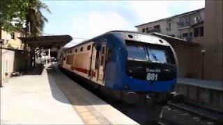 Train journey from Panadura to Colombo -Sri Lanka