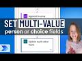 How to Update SharePoint Multi-Value Choice or Person Fields in Power Automate