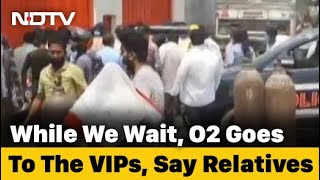 Long Queues For Oxygen At UP's Ghaziabad Plant