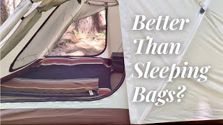 Do You Really Want a Sleeping Bag When Car Camping? - Pendleton - Exped Mega Mat Duo