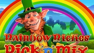 Rainbow Riches Pick 'N' Mix slot Machine Bonus with loads of re-triggers and Mega Wins!