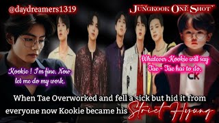 When Tae overworked and fell a sick but hid it from everyone [Jungkook One Shot] @daydreamers1319