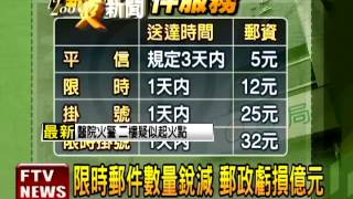 連年虧損 郵局擬取消限時專送－民視新聞