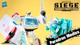 Transformers Galactic Odyssey Collection Paradron Medics RATCHET and LIFELINE Video Review