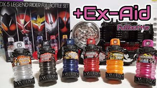 ขวดเอ็กเซด มากับโกส มากับบิลด์ : DX 5 legend rider+Ex-Aid full bottle