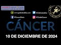 horóscopo diario cáncer 10 de diciembre de 2024.