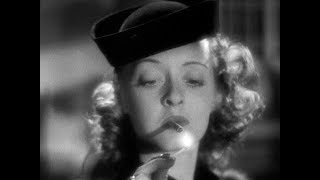 Bette Davis unable to light a cigarette - \