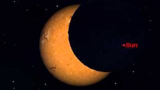 Simluation of Partial Solar Eclipse : January 4th 2011