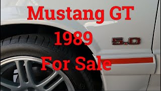 1989 MUSTANG GT For Sale in South Florida