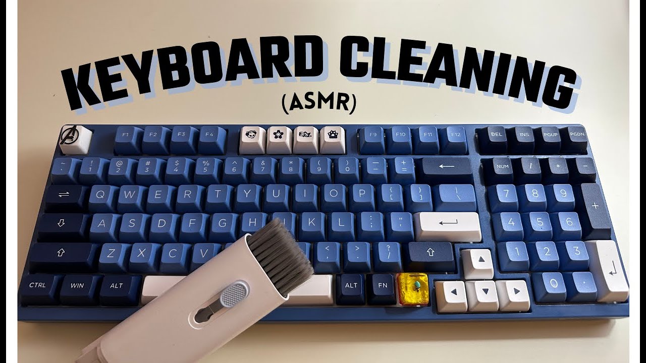 Cleaning My Dusty Keyboard Asmr Youtube