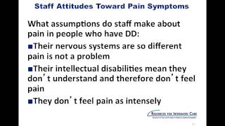 PART 1, Module 2: Assessment of Pain