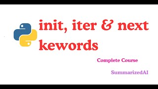 Python init, Iterator & next Explained | Python Object Iteration Tutorial #python #pythontutorial