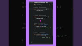 private methods in a Java interface! #coding #java #1minutevideo