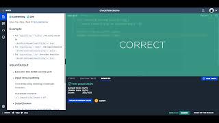 Check Palindrome - Python 3 - Code Signal
