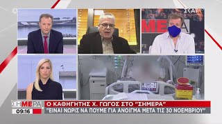 Γώγος σε ΣΚΑΪ: Τη Δευτέρα μια πρώτη εικόνα για άνοιγμα - Η νοσηλεία είναι το πρόβλημα | 18/11/2020