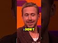 Ryan Gosling Tells The Strangest Story In the History Of Graham Norton⁉️🤣 #shorts #ryangosling