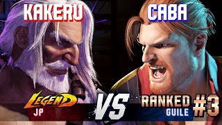 SF6 ▰ KAKERU (JP) vs CABA (#3 Ranked Guile) ▰ High Level Gameplay