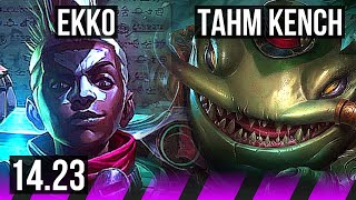 EKKO \u0026 Jhin vs TAHM KENCH \u0026 Caitlyn (SUP) | KR Diamond | 14.23