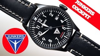 (4K) Junkers Cockpit JU52 Men's Watch Review Model: 6152-2