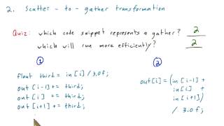 Scatter To Gather Transformation - Intro to Parallel Programming