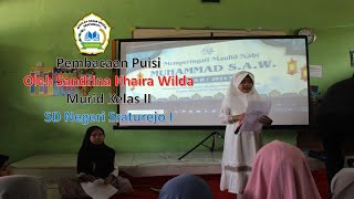 BACA PUISI MAULID NABI OLEH SANDRINA  KHAIRA WILDA