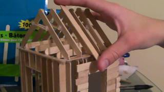 [4/6] How To Build a Popsicle Stick House - Roofing Part 1/2