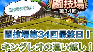 【ドラクエタクト】闘技場第34回最終日！キングレオの追い越し！　　　【タクト】【闘技場】