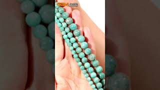 G3550 Natural Green Russian Amazonite Gemstone Round Beads 15\