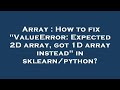 Array : How to fix 