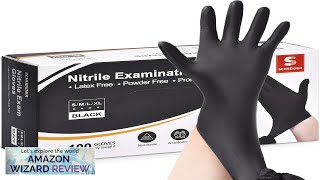 Schneider Nitrile Exam Gloves Black Medium 100-ct Box 4-mil Latex-Free Powder-Free Review