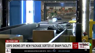 USPS shows off new package sorter at Birmingham facility