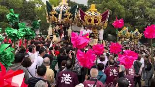 曽根天満宮秋季例大祭 2023年10月14日 本宮 梅井 高須 練場