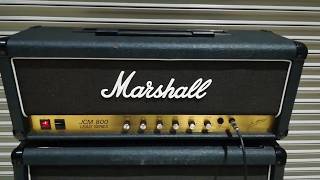 ヤフオク出品中 Marshall JCM800 2203 ギターヘッドアンプ 89年製＆1960Aギターキャビネット 超定番品 動作品 岐阜市発 手渡し可 中古