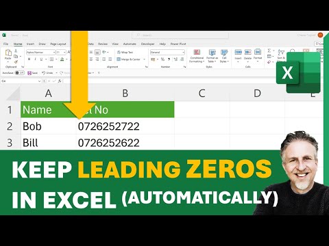 How to Keep Leading Zeros in Excel  Automatically Keep Zero In Front of Number